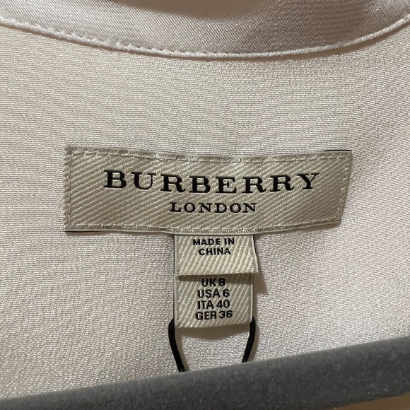 Brand new with tags Burberry silk shirt size 6 - Picture 2 of 4